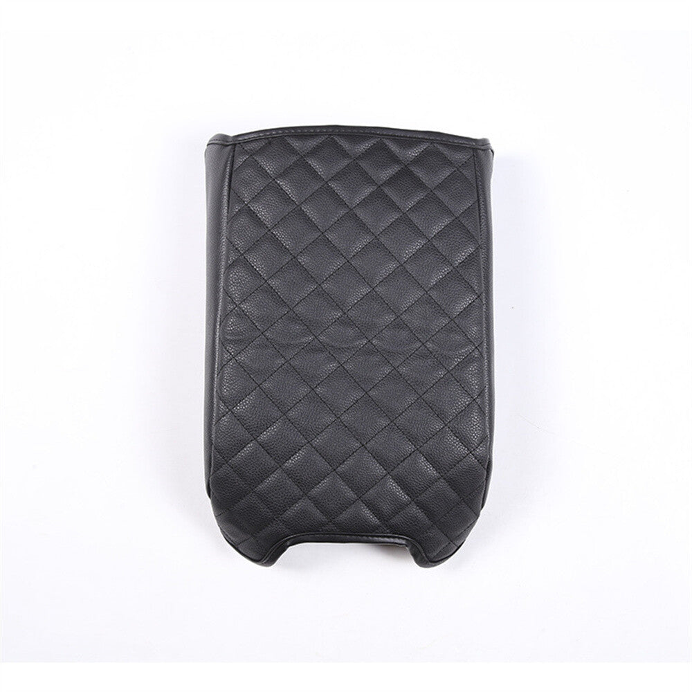 for Land Rover Discovery 4 2010-16Black Center Armrest Box Cushion Leather Cover