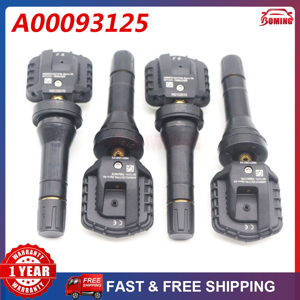 A00093125 4Pcs New TPMS Tire Pressure Sensor For Beijing RUBIK BAIC BJEV EU5 EU7