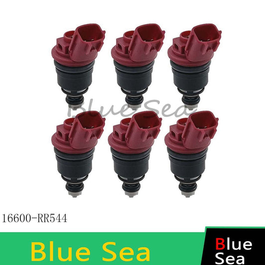 6 PCS Side Feed Fuel Injectors 740CC for NISSAN SR20 RVG30E RB25 DET S13 S14 S15