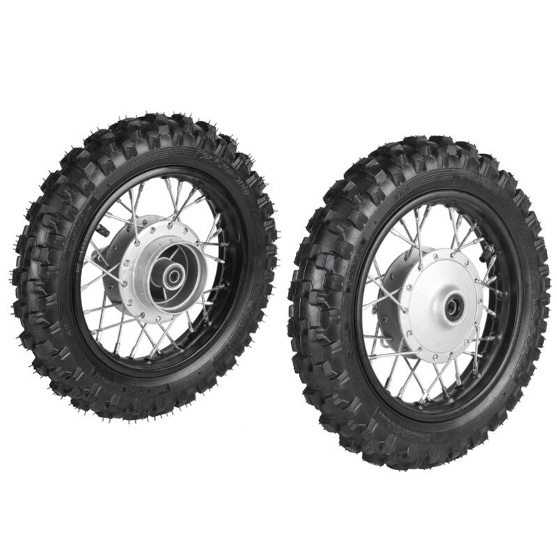 Front and rear wheel 2.50-10 tire rim drum brakes suitable for SSR 70 for Honda CRF50 for Yamaha TTR50