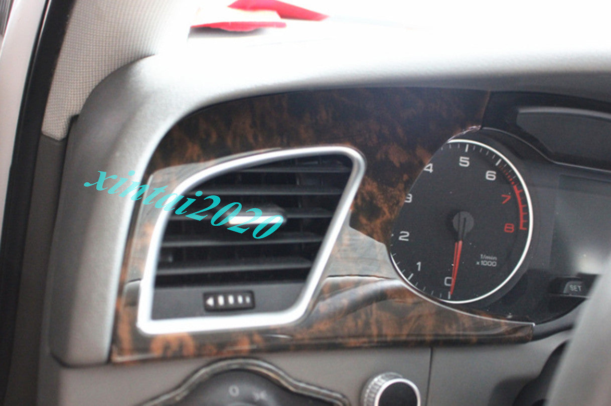 14P Accessories Peach Wood Grain Inner Trim Kit Cover for Audi A4 B8 2009-2012