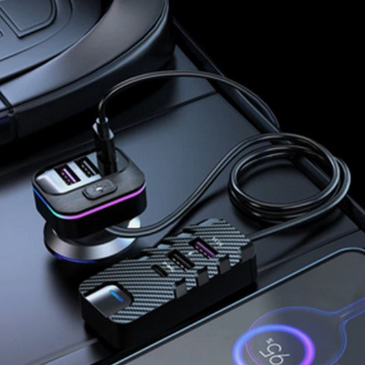 Car Cigarette Lighter Outlet Splitter Adapter Front Rear for Seat Type-C USB for Charger