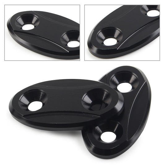 2xR¨¹ckspiegel Block Off Bodenplatten Abdeckung F¨¹r for BMW S1000RR 2009-2018 Schwarz