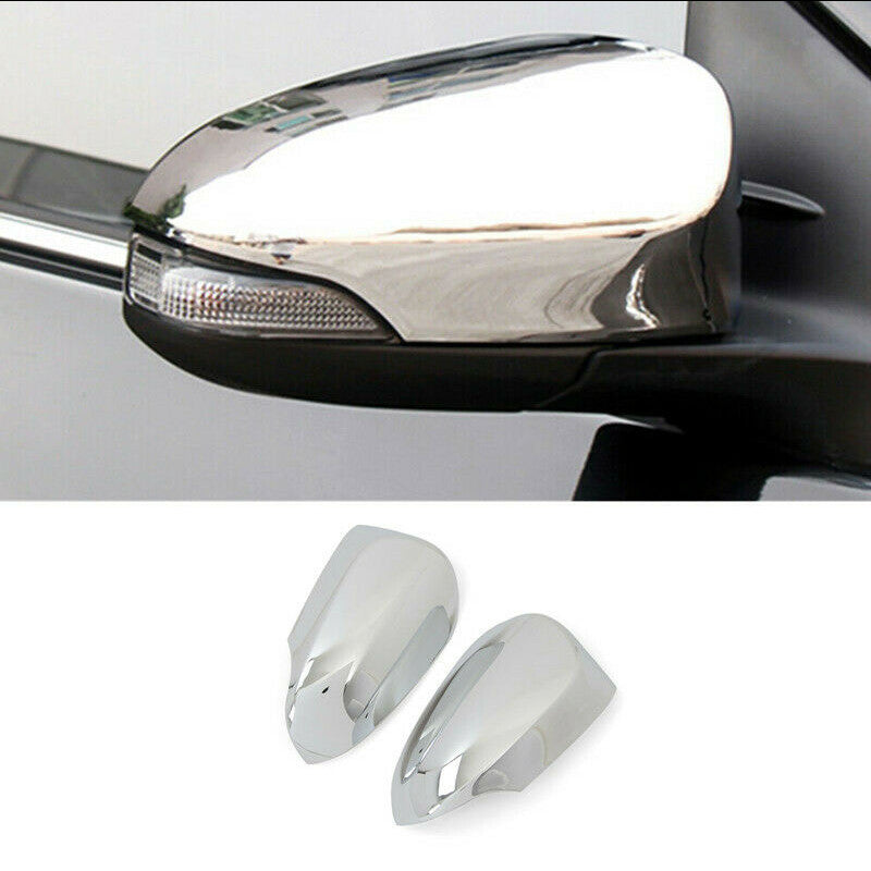 2X ABS Chrome Rear Side View Side Mirror Cover Trim For 2018-22 CHR C-HR for Toyota
