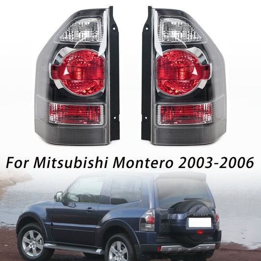 One pair of taillights with turn signals is applicable to for Mitsubishi Pajero Montero 2003-2006.
