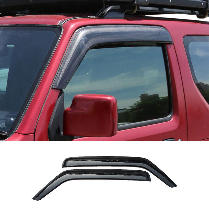 for Suzuki for JIMNY 2007-2017 Black Car Window Vent Visor Sun Rain Deflector Guard