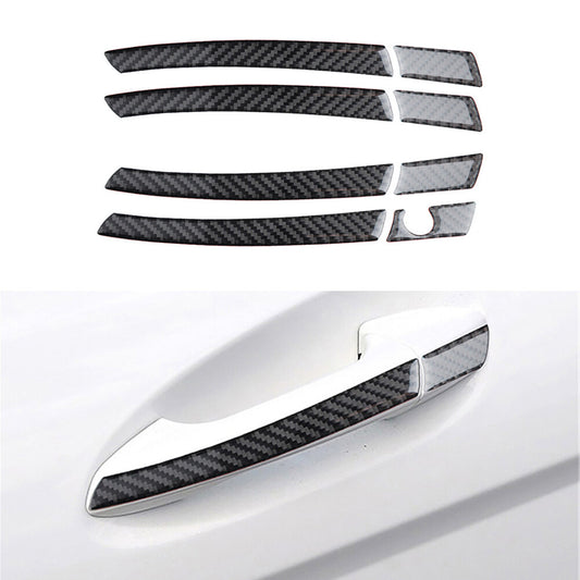 Carbon fiber door buckle trim for Mercedes-Benz C-Class W204 2007-2014
