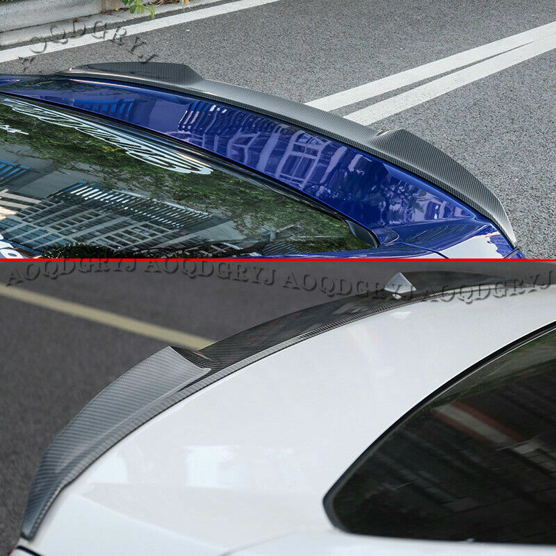 1P Carbon Fiber Look Rear Trunk Wing Lip Spoiler for Honda Accord 10th 2018-2021