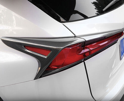for Lexus NX200t 300h 15-21 Real Carbon Fiber Rear Tail Light Lamp Cover Trim 4x