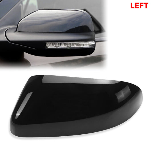 Left Driver Side Front Mirror Cover Cap Black Color for Ford Explorer 2016-2019