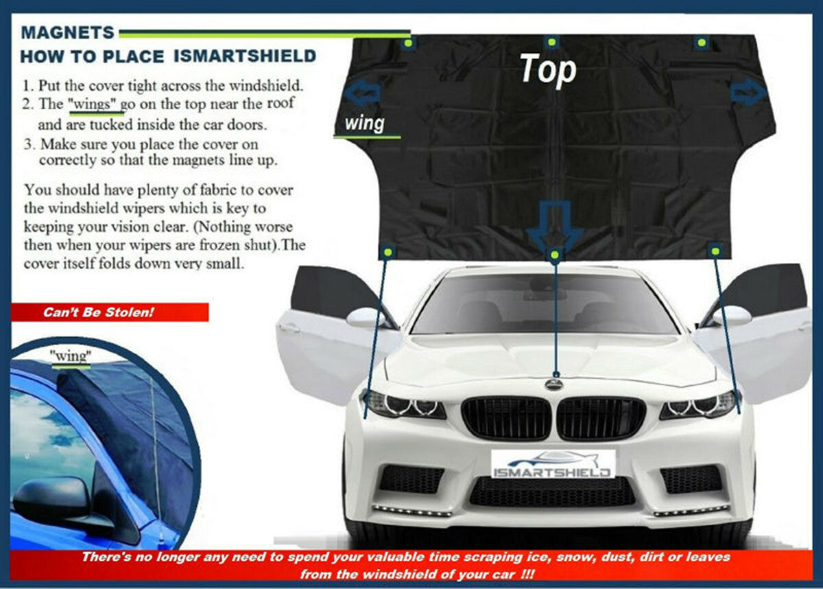 Car Windshield Snow Front Window Cover Truck SUV Ice Protector Shield w/Pouch