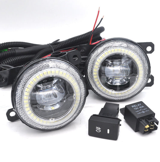 2x Led Clear Lens Bumper Fog Light Lamp cable switch for acura TSX TL ILX for RDX