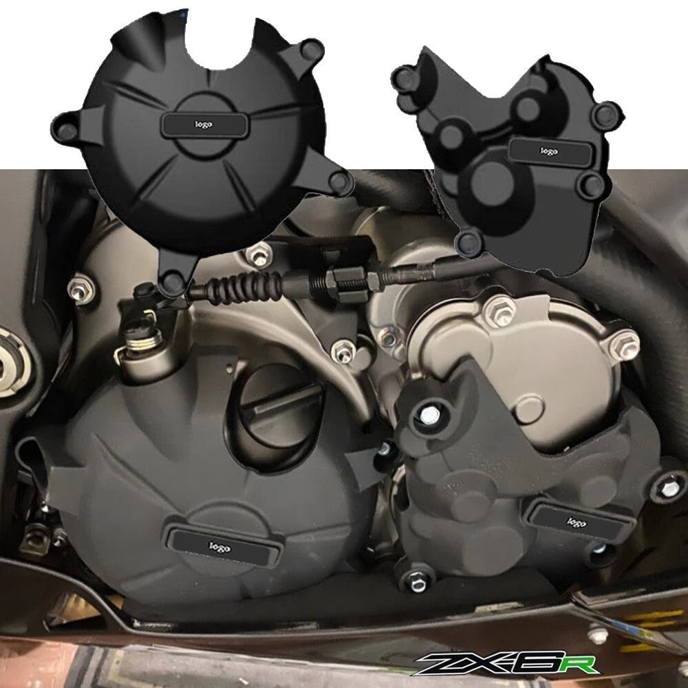For 2007-2024 for KAWASAKI ZX6R Engine Cover Stator Case Crash Slider Guard