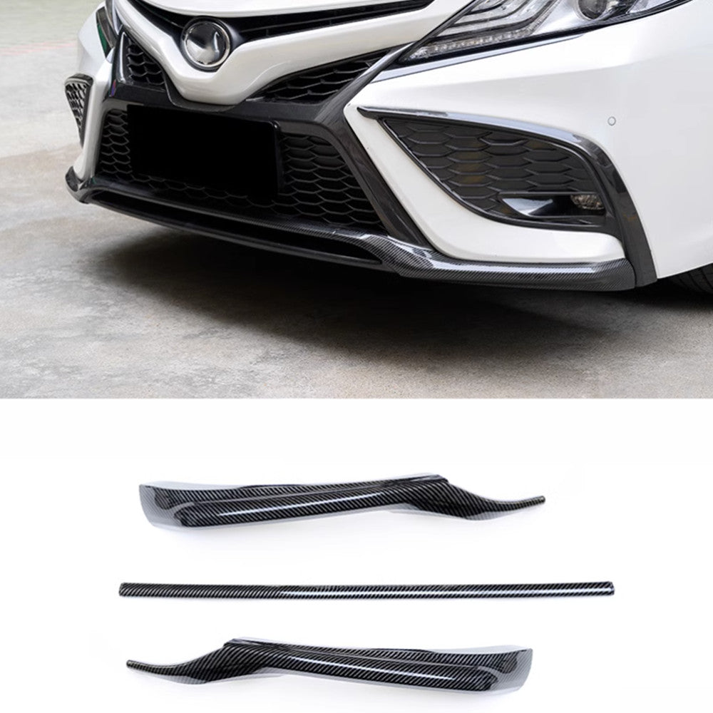 Carbon ABS Front Bumper Bottom Bezel Trim Cover For 21-2023 for Toyota for Camry SE/XSE