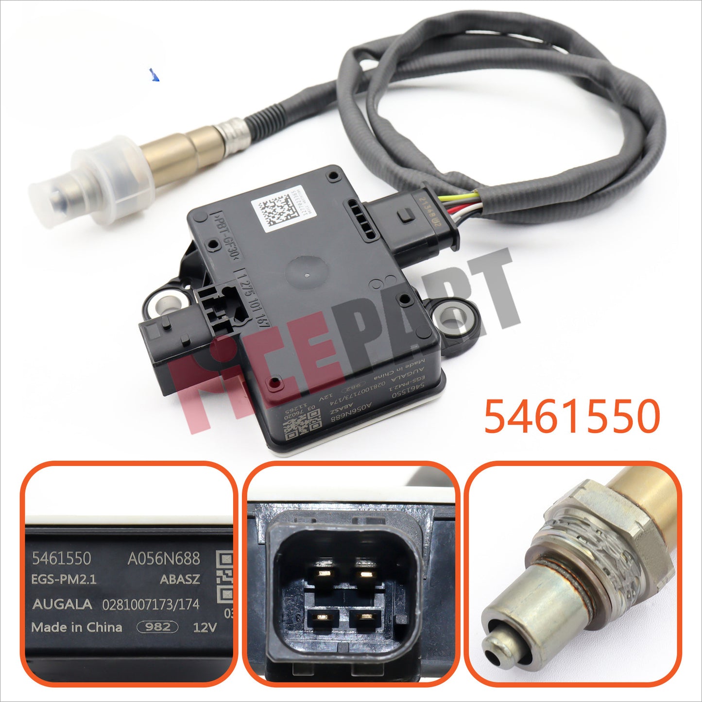 The particulate matter sensor is compatible with 5461550 0281007173 0281007174