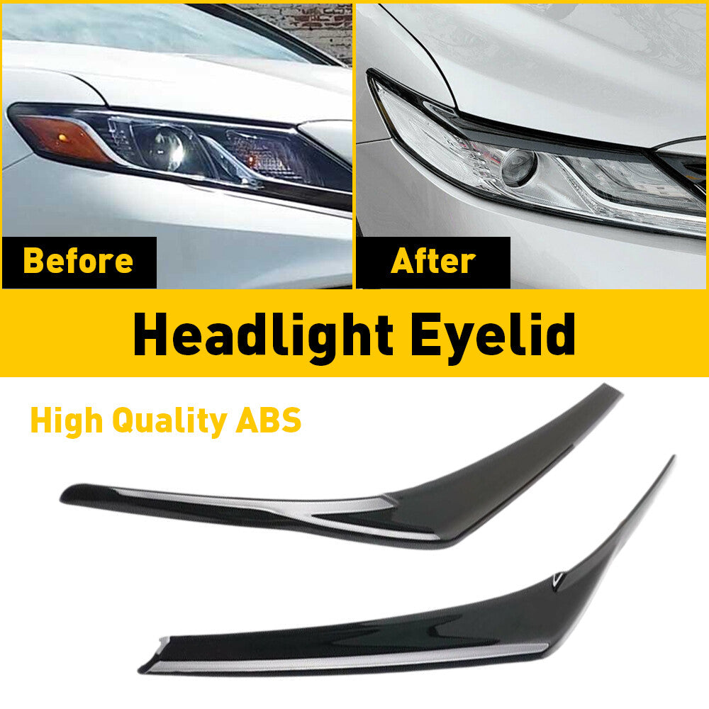 Suitable for 2018-2022 for Toyota for Camry glossy headlight protective cover, eyeliner, eyebrow cover, EB