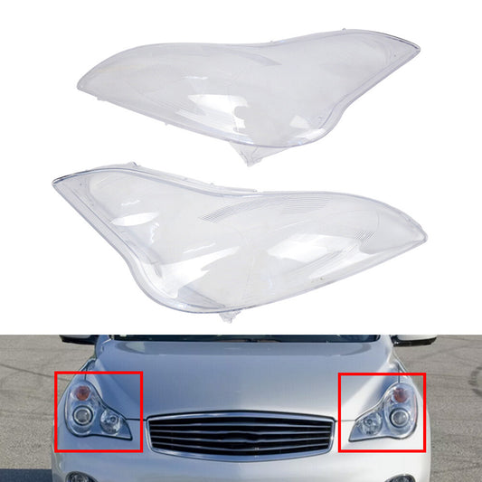 1pair Headlight Lens Cover Headlamp Shell for Infiniti QX50 EX35 EX37