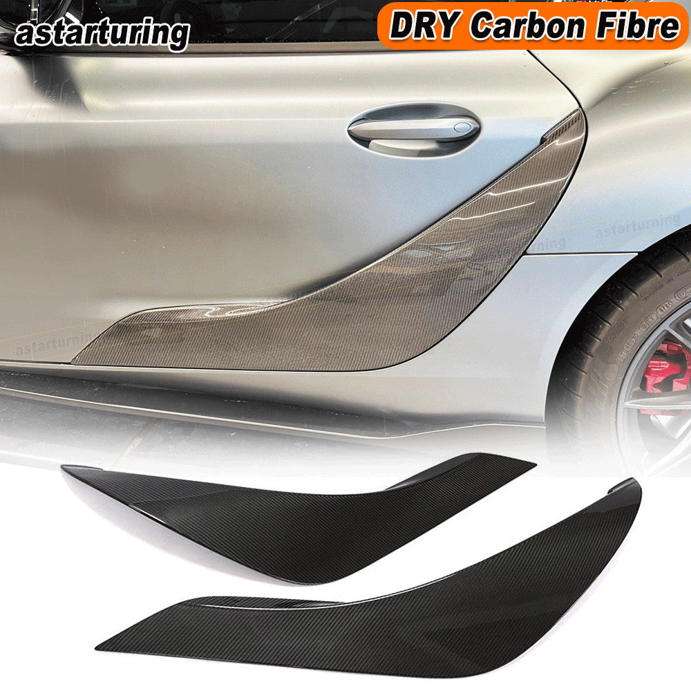 for Toyota GR Supra A90 2019-23 Side Door Fender Moulding Cover Trim Dry Carbon