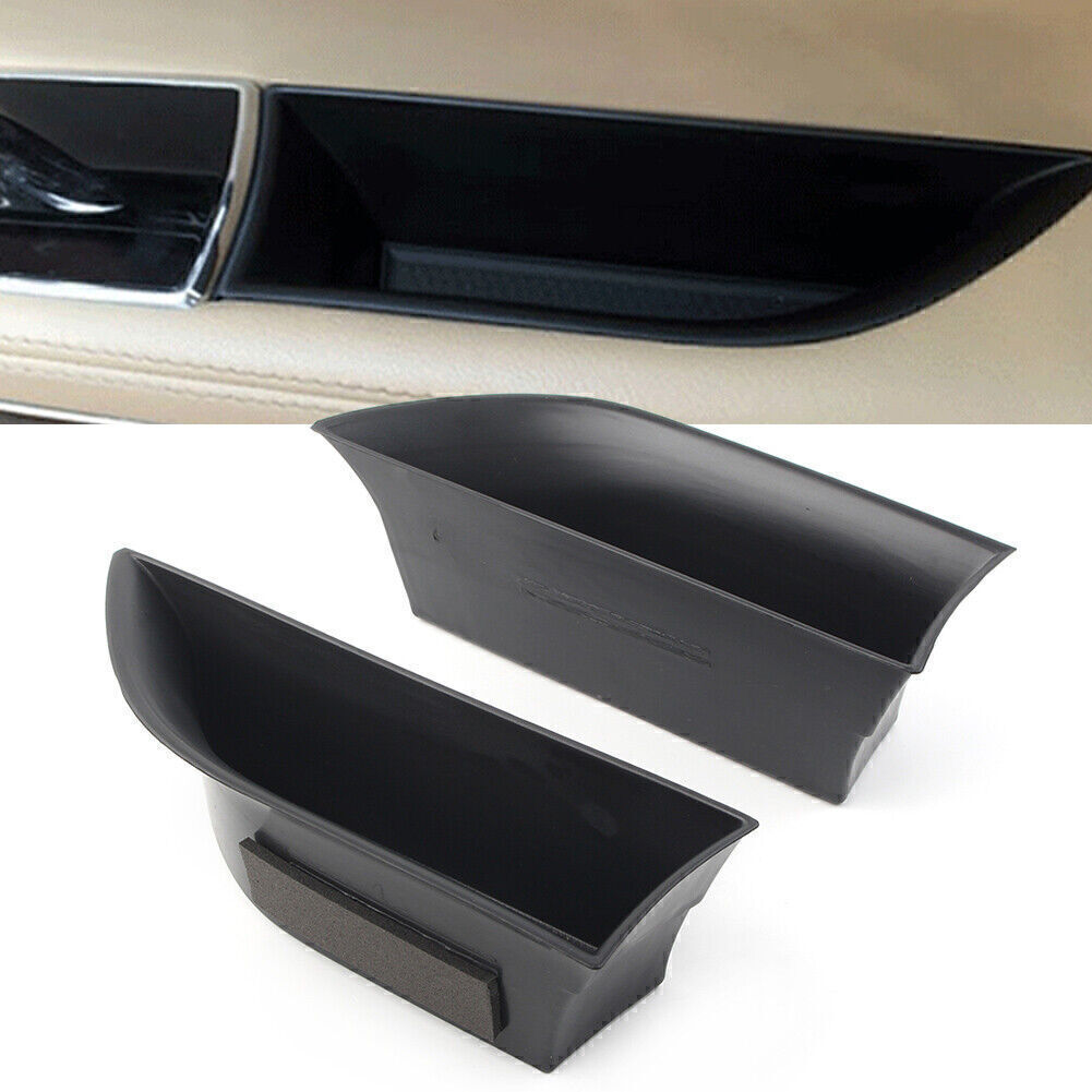 Car Front Door Handle Armrest Storage Box Tray Bin Kit Fit for Jaguar XJ XJL 2010-16