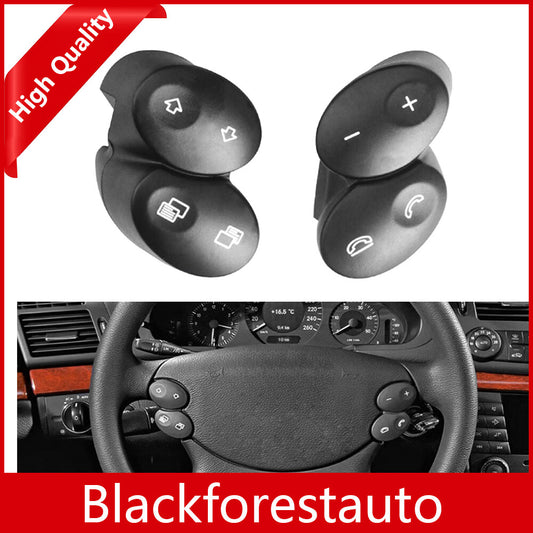 Steering Wheel Control Buttons Fits for Mercedes 2003-11 W219 CLS550 CLK500 Black