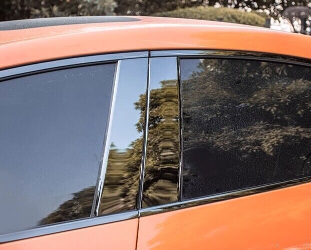 for Mazda 3 Axela 2019-23 Black Steel Window Center Bc Pillar Post Cover Trim 8X