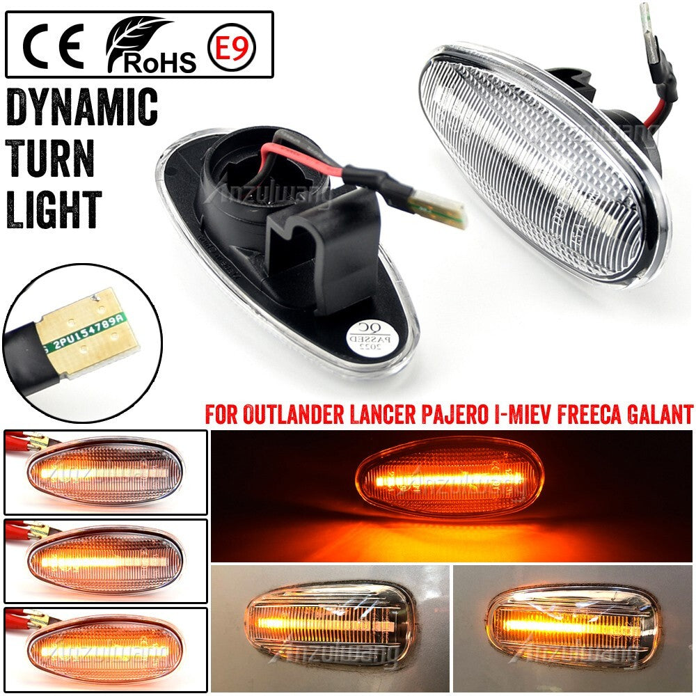 Dynamic LED Side Marker Turn Signal Light for Mitsubishi Outlander Lancer I-Miev