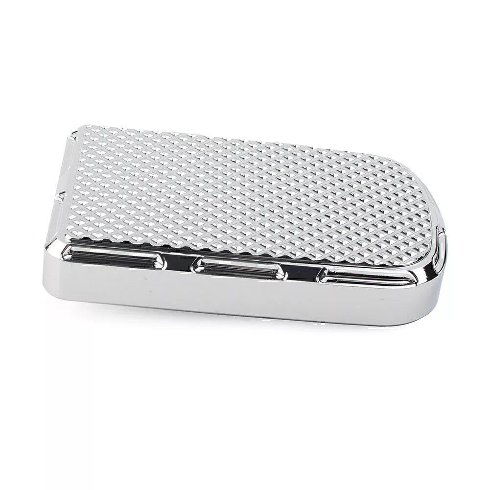 Chrome Large Brake Pedal Pad Cover for Harley Touring 86-17 FL Softail Trike FLD