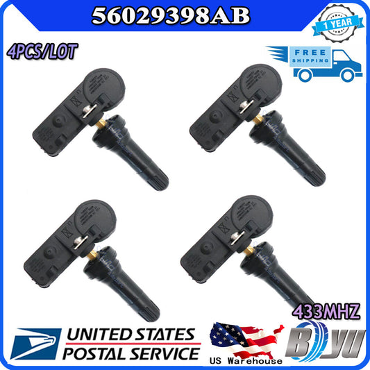 56029398AB is a tire pressure sensor (TPMS) suitable for Chrysler , for Jeep , and for Dodge 4x vehicles. (68241067AB)