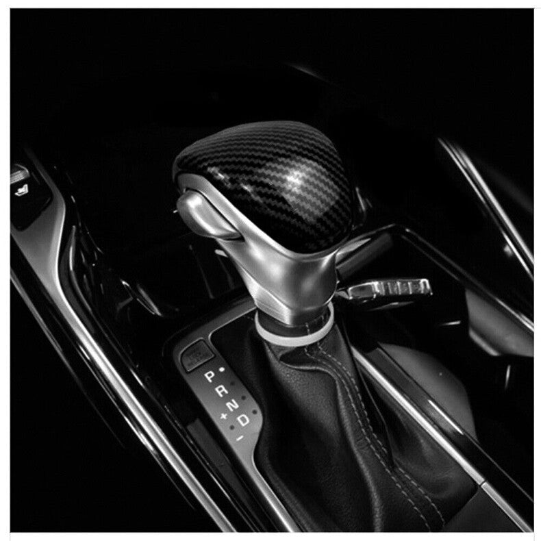 for Kia Sorento 2021-2023 Carbon Fiber Inner Car Gear Shift Knob Cover Head Trim