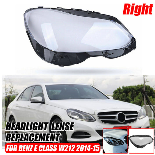 Right Headlight Lens Headlamp Cover for Benz E Class W212 E350 E400 E550 2014-15