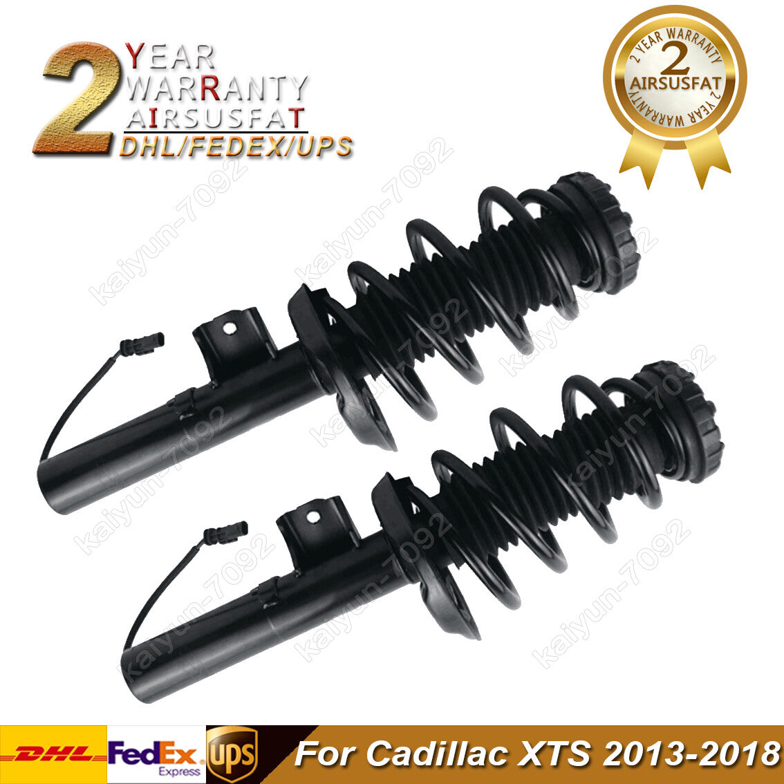 2X For 2013-2019 for Cadillac XTS 3.6L Front Shock Absorber Strut Assys w/ Electric