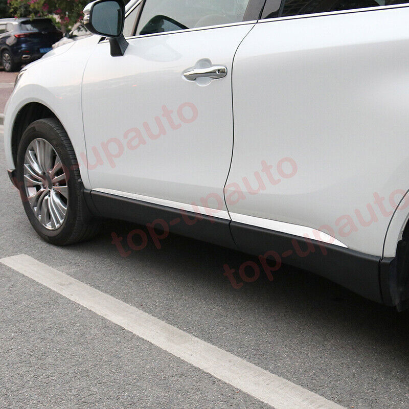 for Toyota Venza 2021-2023 Chrome Door Guard Body Side Molding Cover Trims Decor