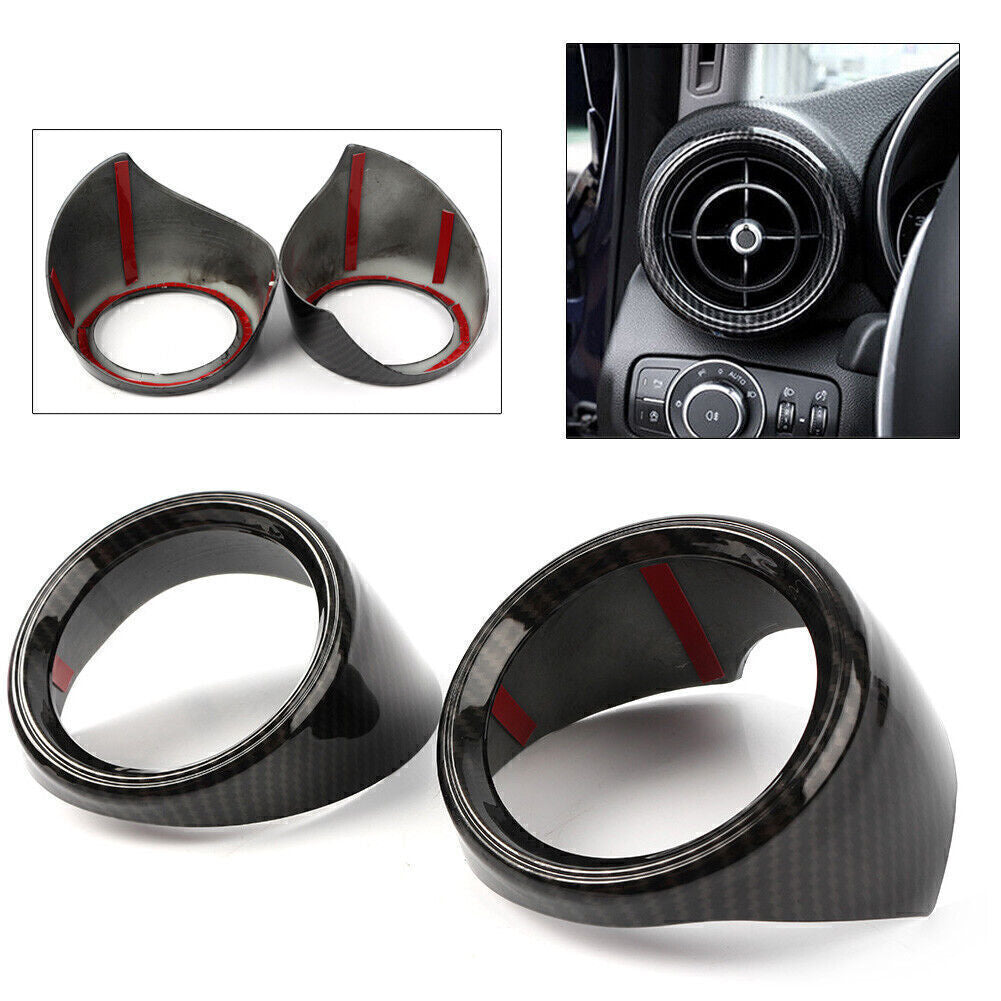 Dashboard Air Outlet Vent Frame for Alfa Romeo Giulia 2017-18 Carbon Fiber Look