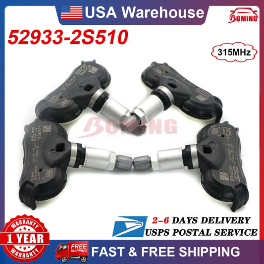 4x New TPMS TIRE PRESSURE SENSOR Fit for Hyundai for Tucson for Kia Sportage 52933-2S510
