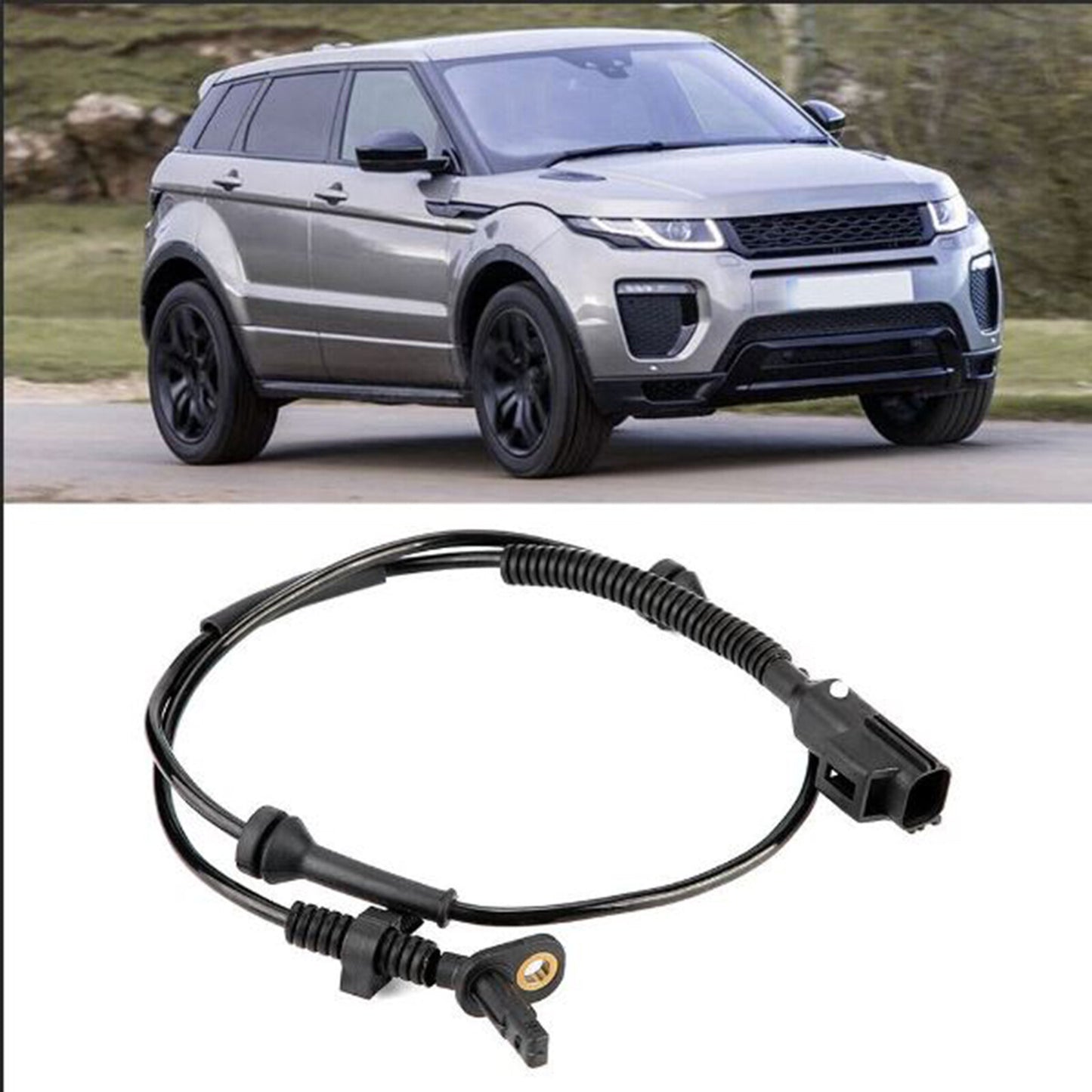Front ABS sensors on both sides are compatible with for Land Rover Discovery Sport for Range Rover Evoque.