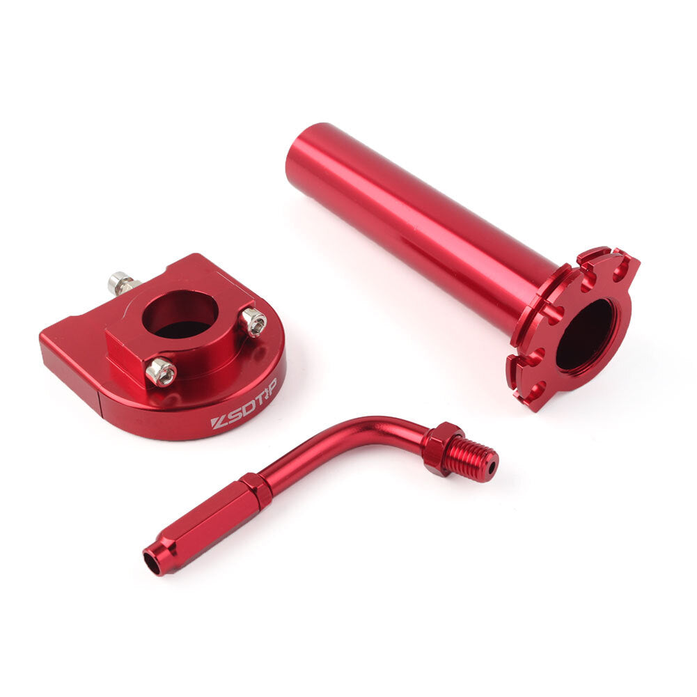 90¡ã Accelerator Throttle Cable Adjuster w/Handgrip Twist Throttle Motor Red