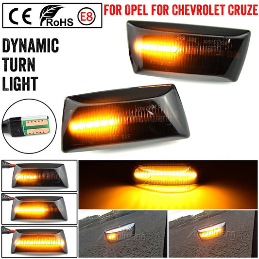 Dynamic Side Marker Turn Light for Opel Astra Zafira Adam for Corsa for Chevrolet for Cruze