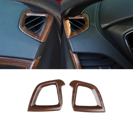 for Cadillac CT5 2020-2024 Matt Wood Grain Front Side Vent Overlay Cover Trim 2P