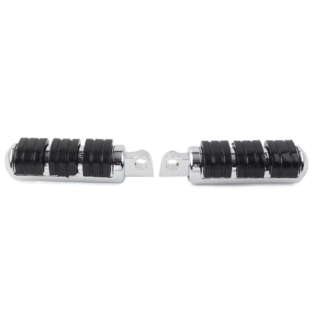 Fit for Harley Davidson Rear Highway Foot Pegs Rests male mount-style Black Chrome