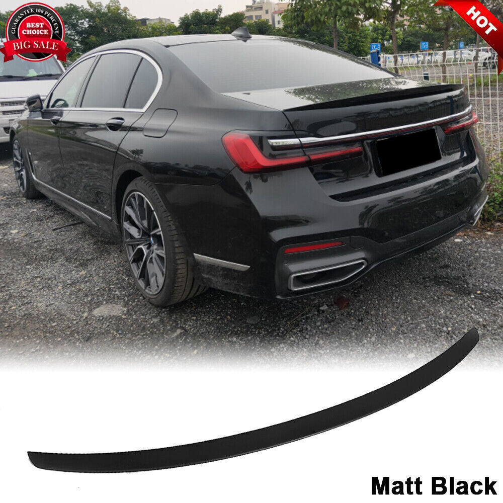 for BMW 7 Series G11 G12 740i 750i 2016-2023 Matte Black Rear Trunk Spoiler Wing