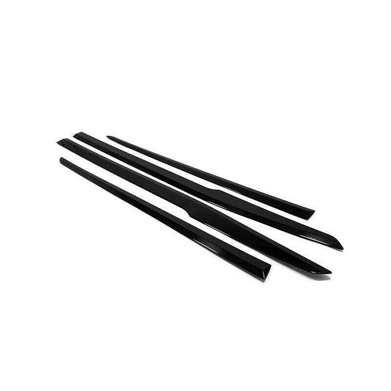 4X for Toyota Highlander 2020-2023 Piano Black Side Door Body Molding Cover Trim