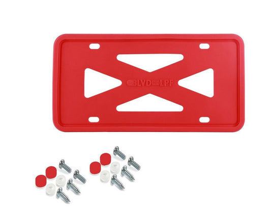 1 piece of red silicone car license plate frame cover cap for trunk suitable for Dodge
