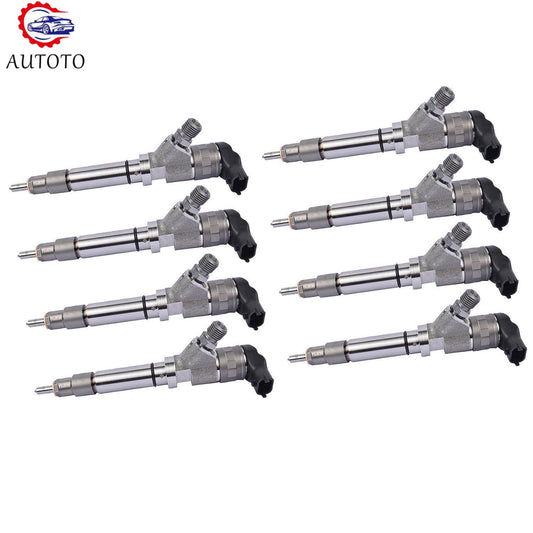 8PCS Fuel Injectors for GMC Savana for Sierra 2500 3500 for Chevy 06-07 0986435521 6.6L