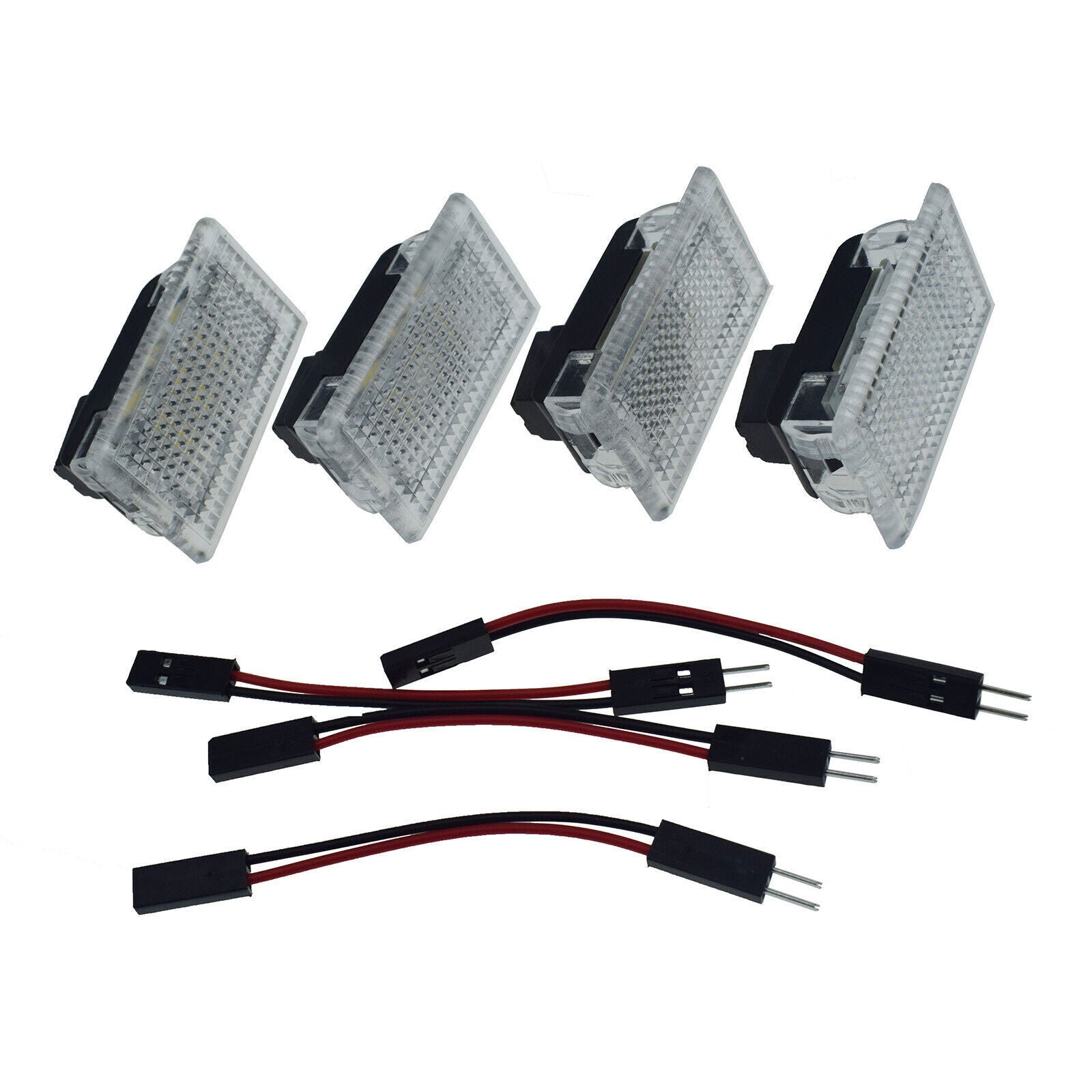 for Tesla Model 3 X S Y Interior LED Lighting Bulbs Connector Harness Set of 4