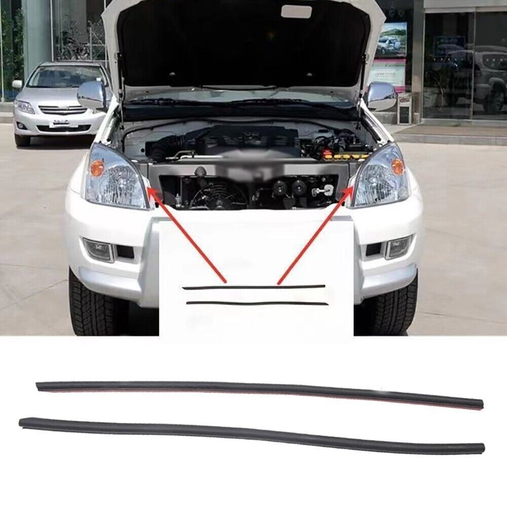 Headlight Weather Sealing Rubber Strips for Toyota Prado FJ120/120 GX470 2003-09