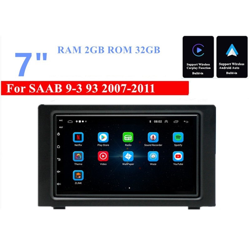 Fit for Saab 9-3 93 2007-2011 For Apple CarPlay Android 13 Car Stereo Radio GPS