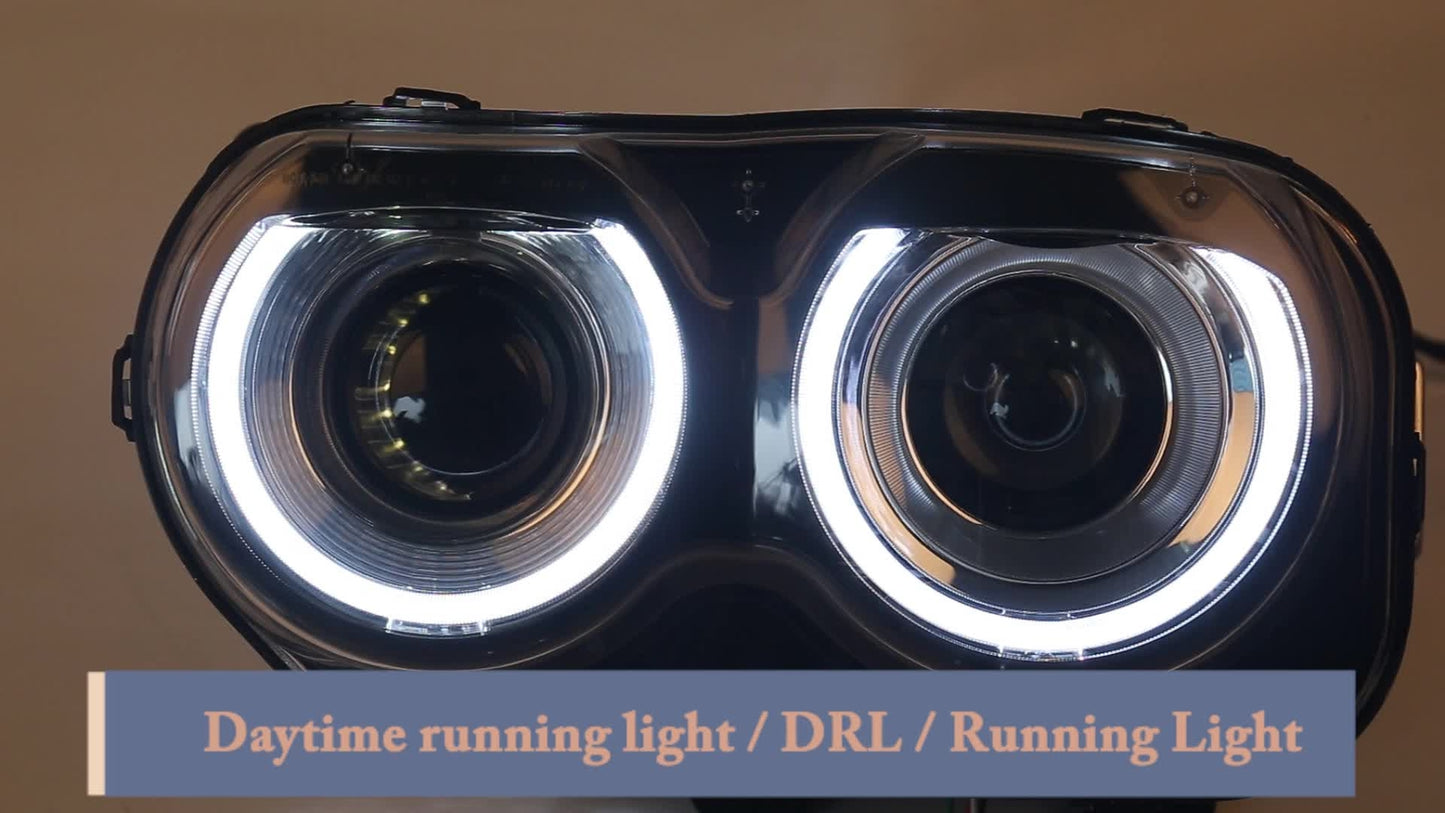 Left Right For 2015-2022 for Dodge for Challenger HID/Xenon Headlights Assembly w/Bulbs