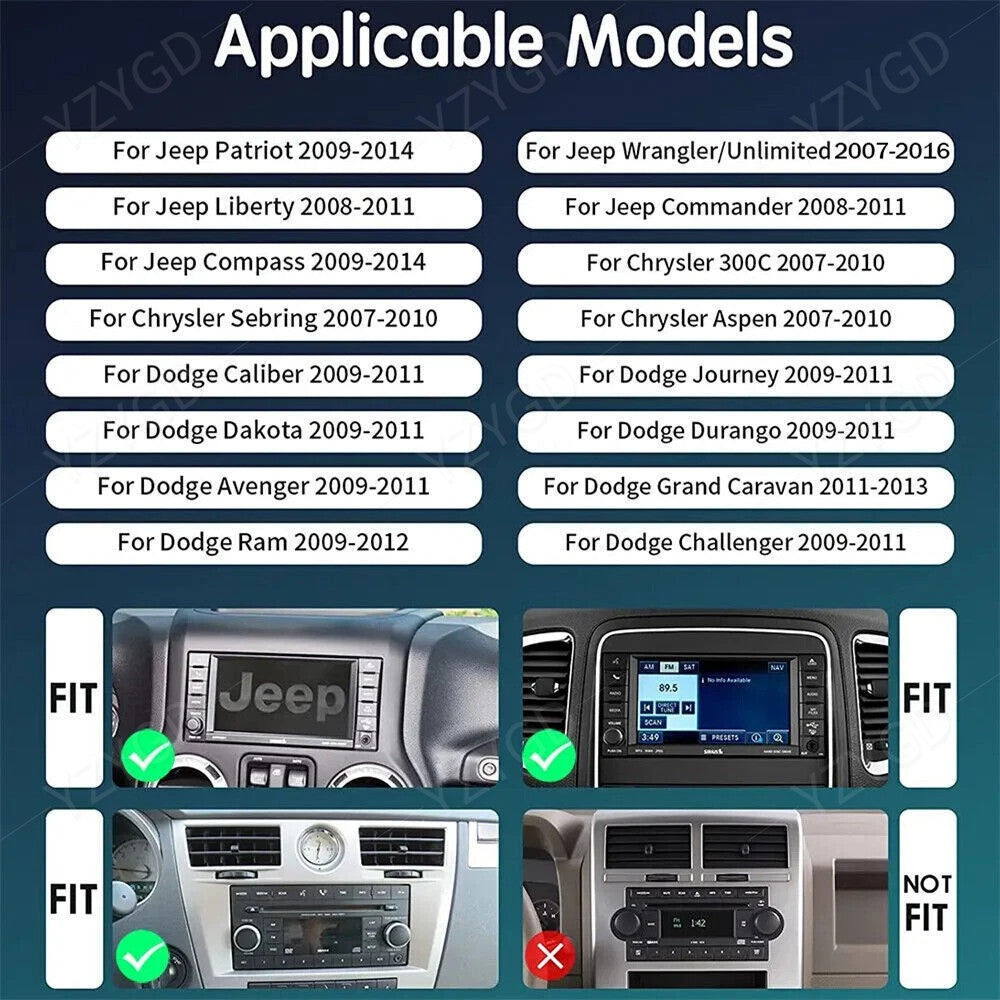 Android Auto Carplay for Dodge Avenger 2009-2011 Car Stereo Radio Screen GPS Nav