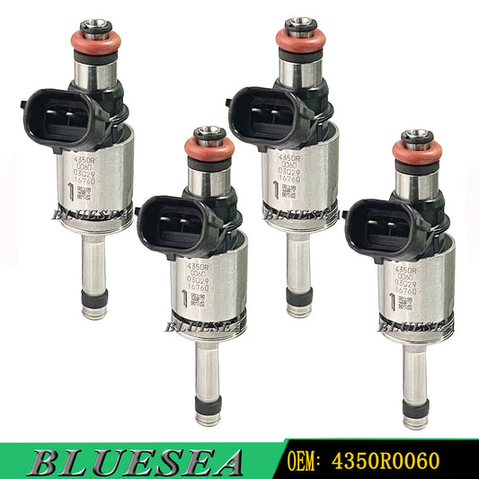 4PCS NEW fuel injectors 4350R0060 for renault 1.2L opening for nissan Qashqai 1.2L