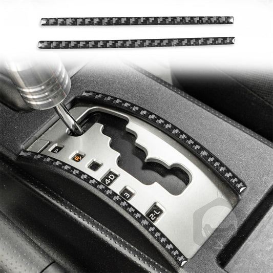 Carbon Fiber Automatic Gear Shift Side Strips Trim For Toyot@ FJ Cruiser 2007-21